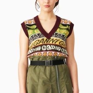 Ganni sweater vest. Size XL. Worn a couple of times. Great used condition.